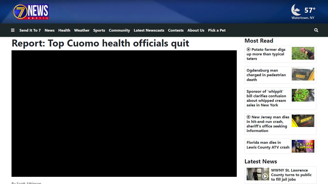 Report: Top Cuomo health officials quit - WWNY-TV